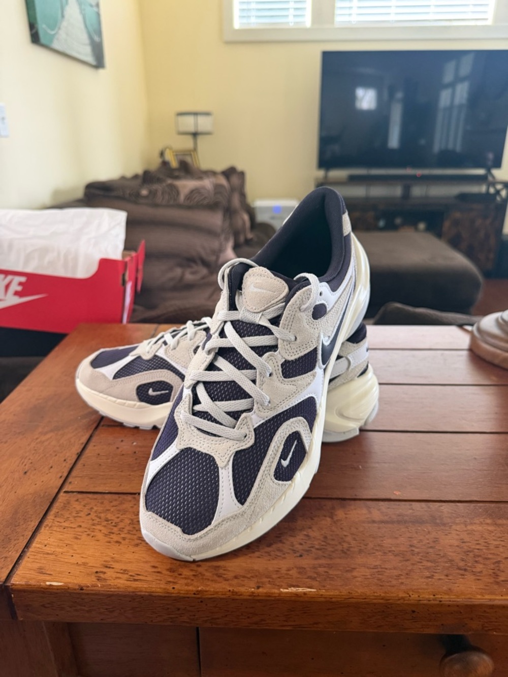 Nike Women's Athletic Shoes White and Navy